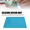 Silicone Soldering Mat with 25cm Scale Prevent Slipping Watch Repair