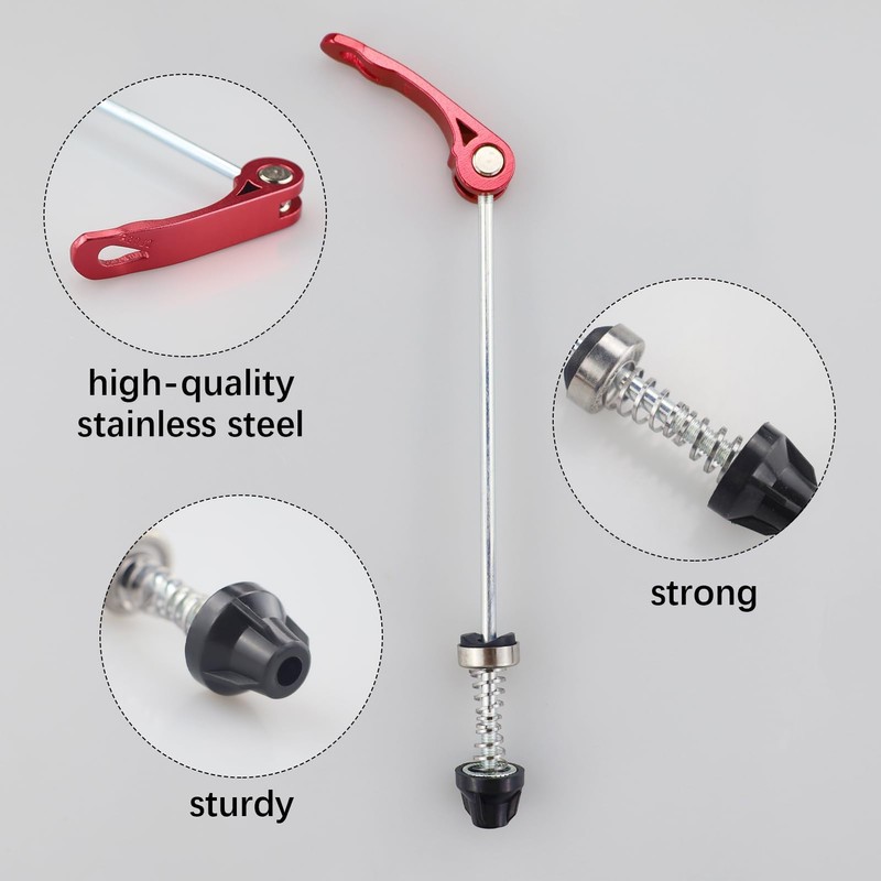 ZCYKJ Wheel Hub Front and Rear Skewers Quick Release Clip