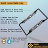 Sign Destination Metal Insert License Plate Frame Greece Greek Wavy