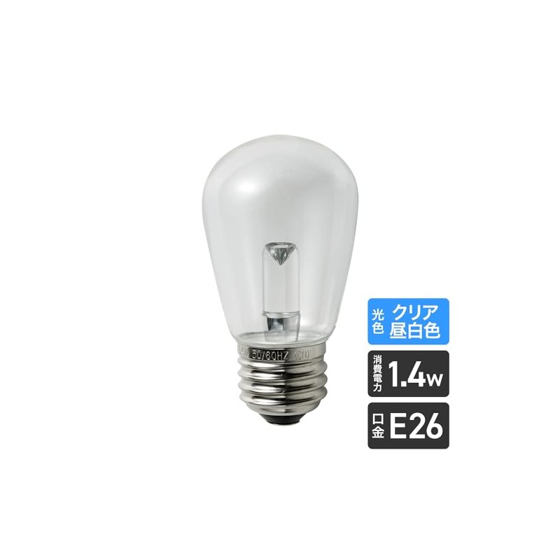 ELPA エルパ LED電球サイン形E26 昼白色 屋内装飾照明におすすめ LDS1CN-G-G905