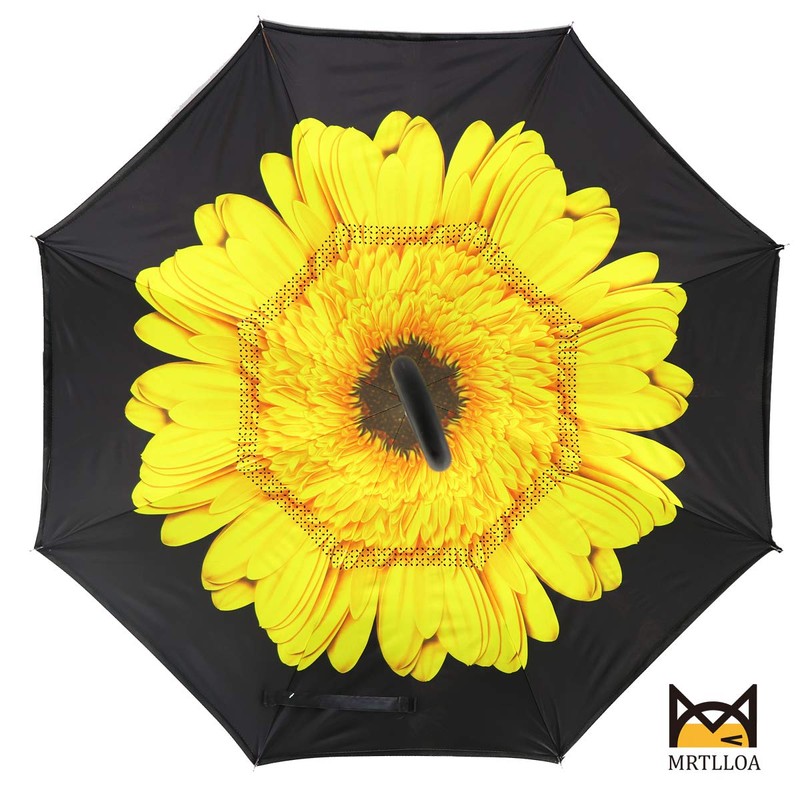 MRTLLOA 40/49/56 Inch Oversize Windproof Inverted Reverse Upside Down Umbrella,
