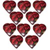 Valentine Rose Heart Shaped Chocolate Gift Box 2 oz (Pack