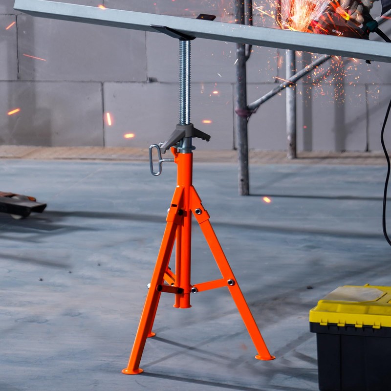 VEVOR Pipe Stand, 2500LBS Heavy Duty Pipe Jack Stands, 27.2"-52"