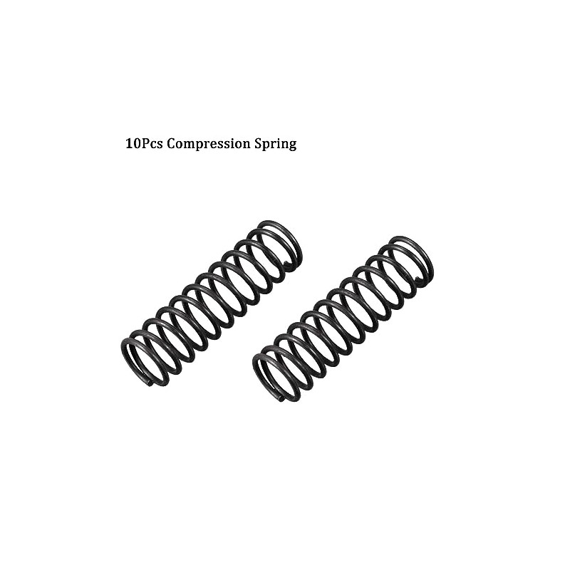 TOP-VIGOR 10Pcs Compression Spring, 1.2mm Wire Dia, 12mm OD, 40mm