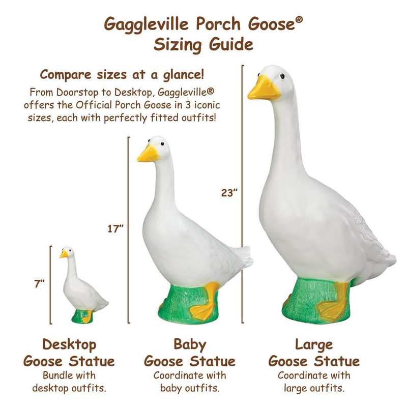 Fox Valley Traders Gaggleville 7" Desktop Goose Figurine with All