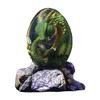 KKPLZZ Crystal Lava Dragon Eggs, Mysterious Dinosaur Eggs with Display