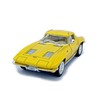 KiNSMART 1/36 1963 Corvette Stingray Pull Back Mini Car (Yellow)