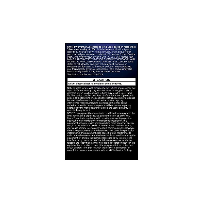 GE 40893 LED BR30 Dimmable Soft White Flood Light Bulb,