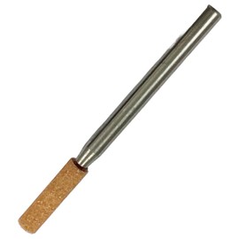 Yanase WA03C Whetstone with Shaft WA (Red) Cylindrical [0.1 inch (3 mm) Shaft] φ0.1 x 0.5 x 0.1 inch (3 x 13 x 3 mm) #80