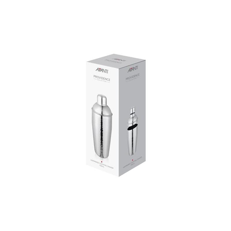Avanti Providence Hammered Cocktail Shaker 750 ml Capacity