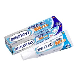 New Polygrip Extra Fine Nozzle, Menthol, Partial and Total Denture Stabilizer, 1.4 oz (40 g)