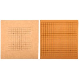 FOMIYES Tablero de Juego Plegable de Piel sintética de Doble Cara Gobang Tablero de ajedrez para Juegos de 13 x 13 y 19 x 19 x 19 Go Juego de Mesa