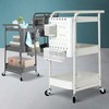 Bethlehem Mobile Salon Trolley with Beauty Tray Cart 3-Tier Black