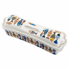 Blue Fish Rectangular Cutlery Case