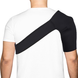 Azonelife Adjustable Shoulder Brace, Shoulder Brace, Shoulder Support, Shoulder Support Strap, Shoulder Stability Bandage, Shoulder Support Bandage for Men and Women (Black) (Right)