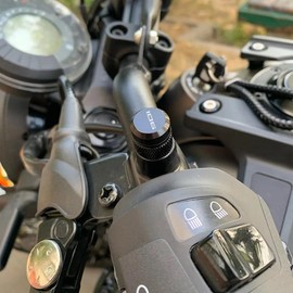 ZYAKOMO CNC M10x1.25 Motorcycle Mirror Hole Plugs Stock Mirrors Hole Screw Compatible with Hus&qvarna 901 Norden901 2025 2024 Norden 901 Expedition 2023