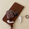aaknhen Cheetah Print Case for AirPods 4th Generation 2024 Cute