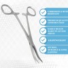 Dog Pet Ear/Nose Hair Puller Grooming Hemostat Locking Forceps Curved