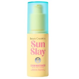 Beauty Creations - Sun Slay, Sérum Hidratante Facial con SPF 50 Iluminador | Niacinamida, ácido hialurónico, rosa mosqueta, protección UVA UVB, unifica tono, absorción rápida, sin grasa, uso diario