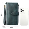GOIACII Womens RFID Blocking Large Capacity Leather Ladies Wallet with