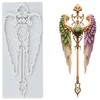 Angels Wings Scepter Polymer Clay Molds Angels Wings Silicone Mold