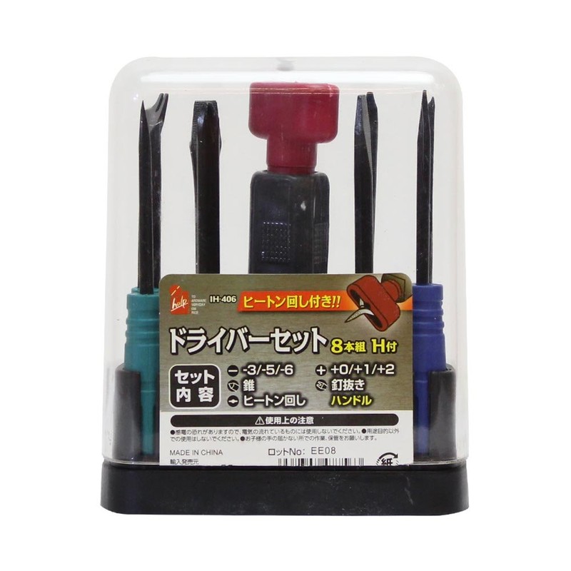 iHelp IH-406 Screwdriver Set, Set of 8, with Heaton Turner
