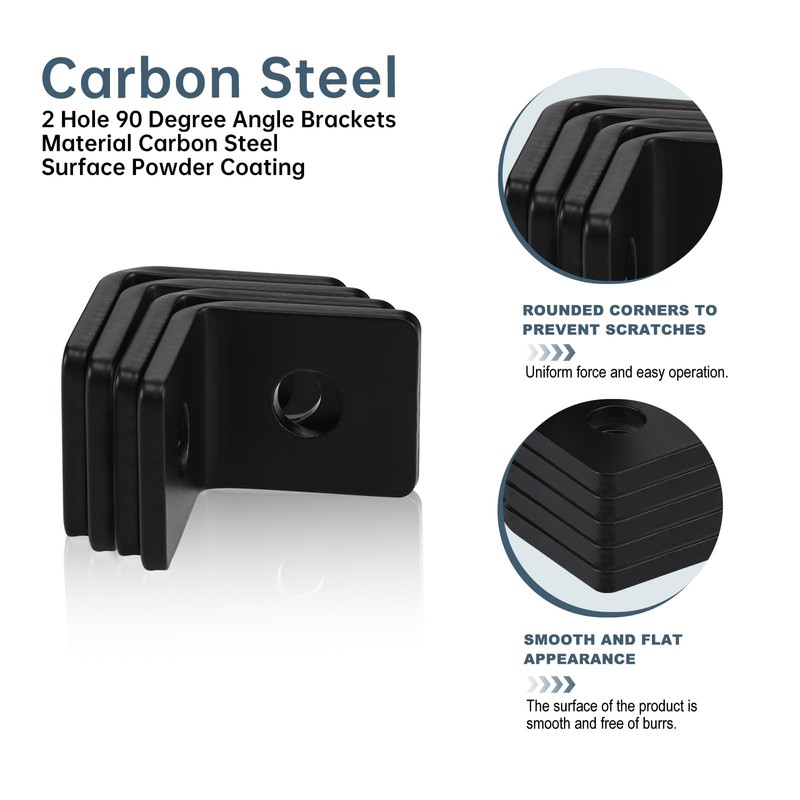LAICCUM 10 Pack 2 Holes 90° Fitting for 1-5/8" Strut