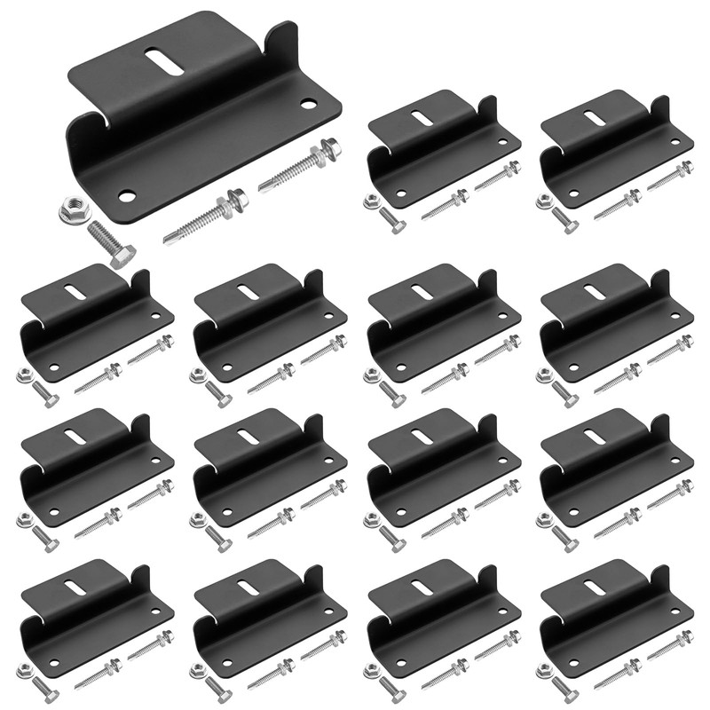 Anbte 16PCS Solar Panel Mounting Z Brackets, Aluminum Solar Panel