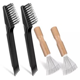 빗에서 머리카락을 제거하기 위한 4Pc 청소기 헤어 브러시 및 청소 도구 세트 4Pc Hair Brush and Cleaning Tool Set for Removing Hair from Combs