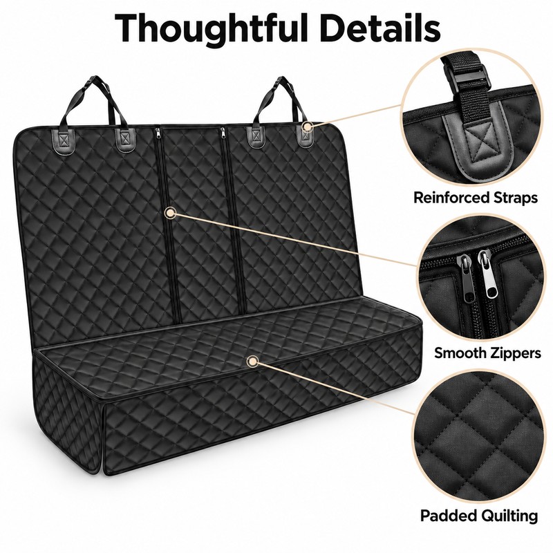 Waterproof Dog Car Seat Cover for Back Seat Protection –
