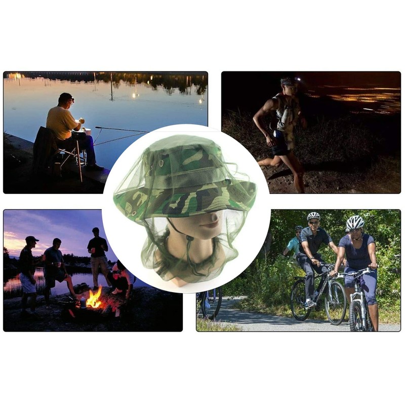 3 Pack Mosquito Prevention Head & Face Covering Mesh, Lightweight