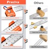 Carpenter Square Tool, Preciva Combination Square 12 Inch/300mm, 45 90