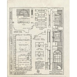 Historic Pictoric : Blueprint HABS Mass,13-BOST,40- (Sheet 3 of 6) - Parkman Market, Cambridge & North Grove Streets, Boston, Suffolk County, MA 16in x 20in