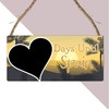 Days Until Spain Vacation Countdown Plaque with Chalkboard - Spanish