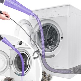 Sealegend 2 Pack Dryer Vent Cleaner Kit Vacuum Hose Attachment, Dryer Lint Cleaner Kit Lint Remover Tools Hoses with Adapter (Purple)