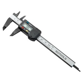 SCITOOLS Digital Caliper 3.9 inches (100 mm) Storage Case Included, Pocket Caliper Zero Set Function, High Precision Grip for Measuring Inner Diameter/Outer Diameter/Depth/Steps, Auto Power Off