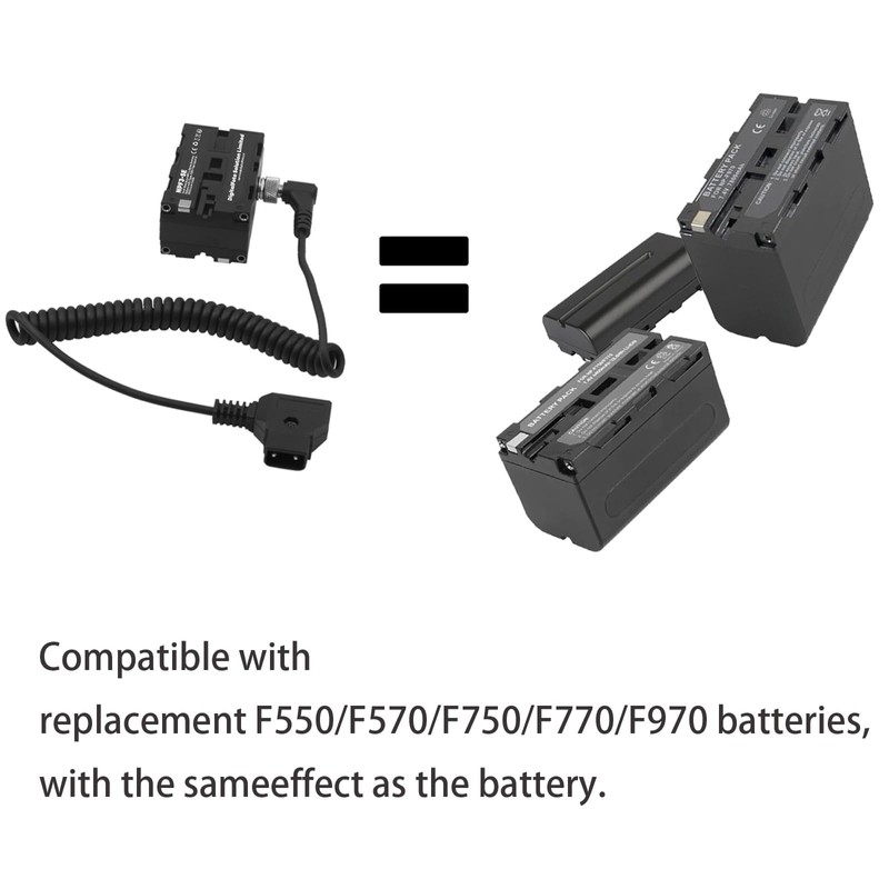 DF DIGITALFOTO NPF3-SE Dual-Side NPF Dummy Battery with Type-C&D-Tap Input