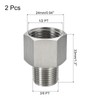sourcing map Hex Bushing, 3/8 PT Male to 1/2 PT