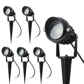 LAVAED 10W LED Landscape Lights 12V Pathway Spotlights Warm White Waterproof Uplight (6 Pack)