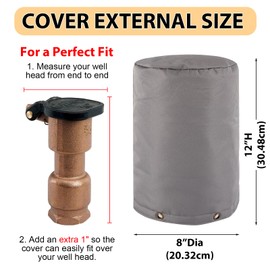 Round Water Well Pump Cover,Winter Insulated Water Well Pump Covers,Sprinkler Covers for Outside,Well Head Cover Sprinkler Valve Cover,Well Covers for Yard