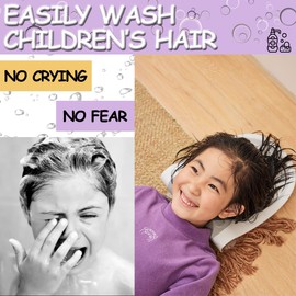 Baby Bath Sink Hair Washing Station for Kids | Toddlers Portable Hair Washing Basin | Sink Hair Washing Bathing Support for Baby | Hair Washing Sink for Children (Grey)