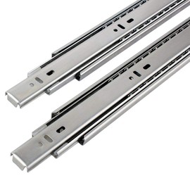 Btibpse BT-6985 2 Pcs 3-fold Full Extension Ball Bearing Drawer Slides 4.5cm Width (10 inches)