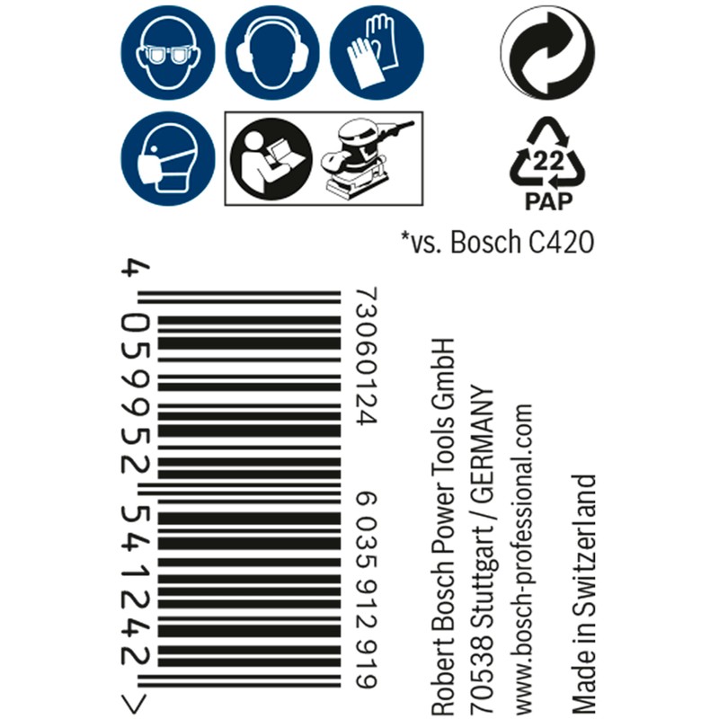 Bosch 1 x Expert M480 Mesh Structure Sanding Roll (for