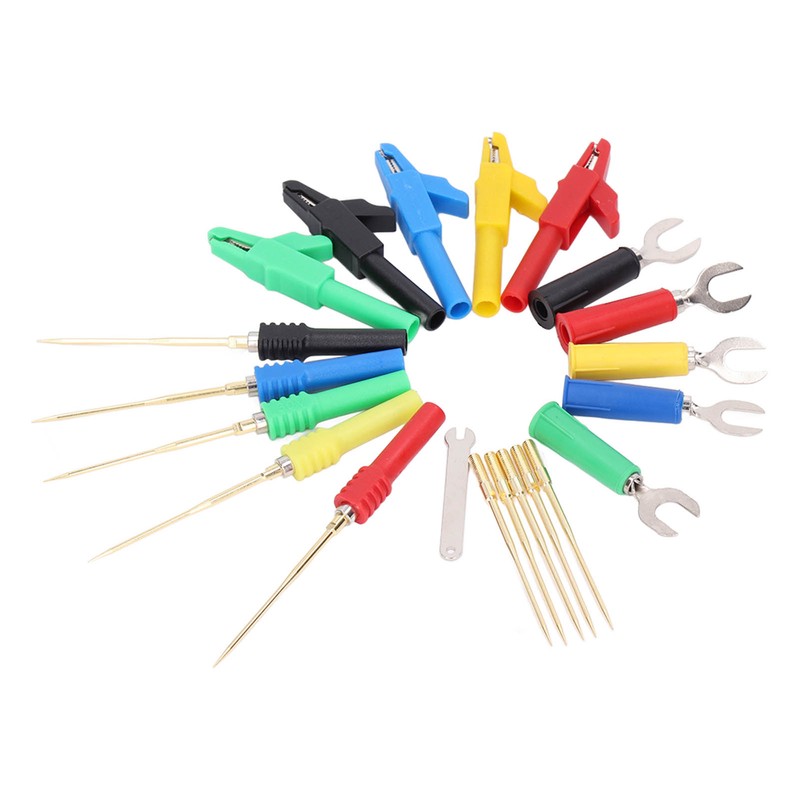 Test Lead Kit PVC Brass Testing Cable Set Electrical Conductivity