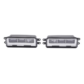 Tsomony - 1 Pair For 2022-2023Toyota Tundra LED Left+Right Side Front Bumper Fog Lights Lamps Replacement Black Housing Clear Lens