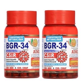 Generic Pack of 2 Artcollectibles IndiaBGR-34 Tablets | Carbohydrate Metaboliser | BGR 34 | BGR 34