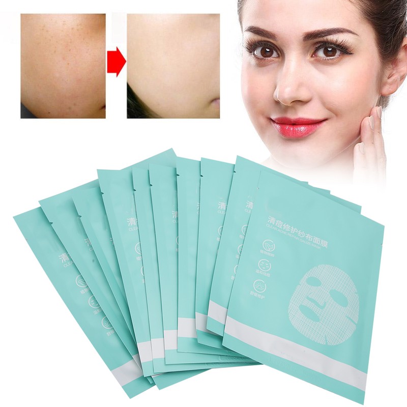 10pcs 25ml Acne Removal Mask Soothing Repairing Oil Control Moisturizing