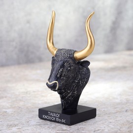 Veronese Design 3 1/2 Inch The Cretan Bull Bust Polyresin Hand Painted Greek Collectible Figurine Museum Souvenir