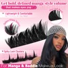 Lash Clusters Kit Eyelash Clusters 12‑18mm Long Volume Individual Lashes