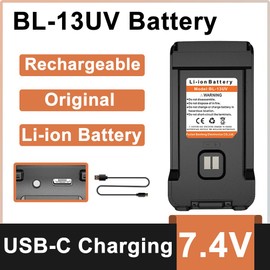 BAOFENG BL-13UV Original Battery USB-C Charging Enlarge Li-ion Battery Rechargeable DC7.4V for GM-15 Pro UV-13 Pro P15UV for TYT UV88 UV98